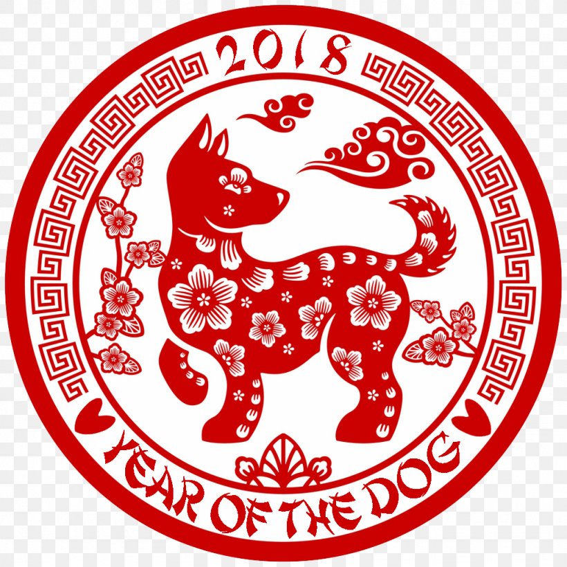 Dog Chinese New Year Chinese Zodiac Earth Rooster, PNG, 1024x1024px, 2018, Dog, Area, Astrological Sign, Brand Download Free