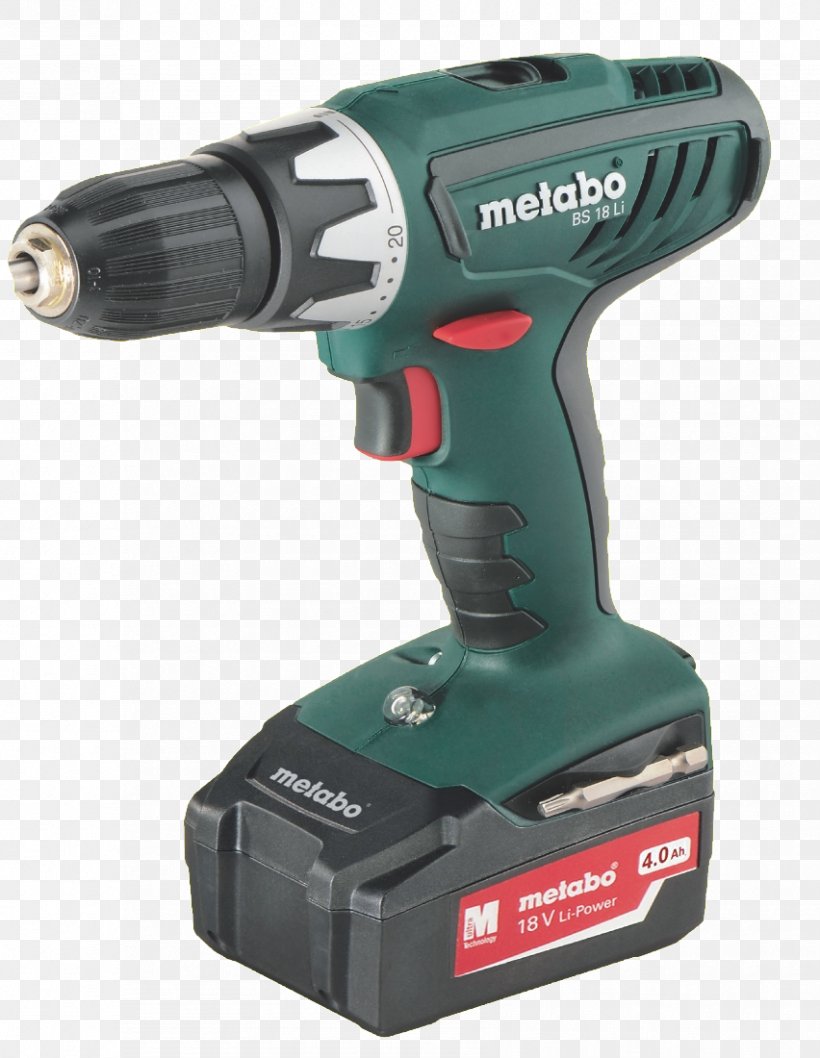 Augers Screw Gun Metabo BS 18 Cordless Drill 18 V 1.3 Ah Li-ion Incl. Spare Battery Lithium-ion Battery, PNG, 852x1100px, Augers, Cordless, Drill, Electric Battery, Hardware Download Free
