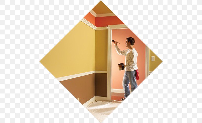 House Painter And Decorator Painting Interior Design Services Work, PNG, 500x500px, House Painter And Decorator, Building, Floor, Great Room, Handyman Download Free