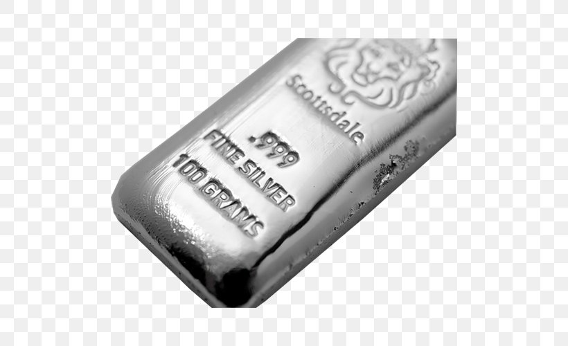 Silver Ingot Bullion Fineness Precious Metal, PNG, 500x500px, Silver, Bar, Bullion, Casting, Fineness Download Free