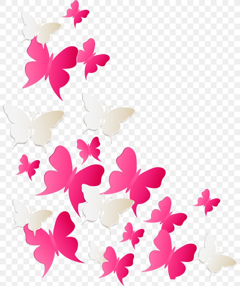 Butterfly Desktop Wallpaper Clip Art, PNG, 801x974px, Butterfly, Branch, Film, Floral Design, Flower Download Free