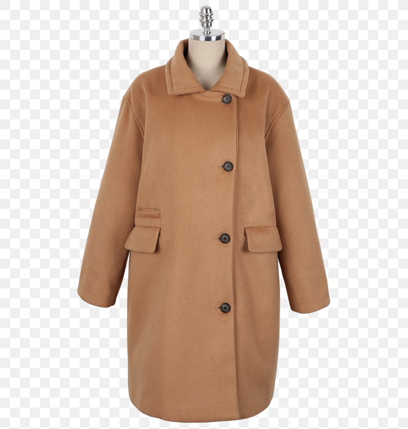 Overcoat Trench Coat Wool, PNG, 526x863px, Overcoat, Beige, Button, Coat, Fur Download Free