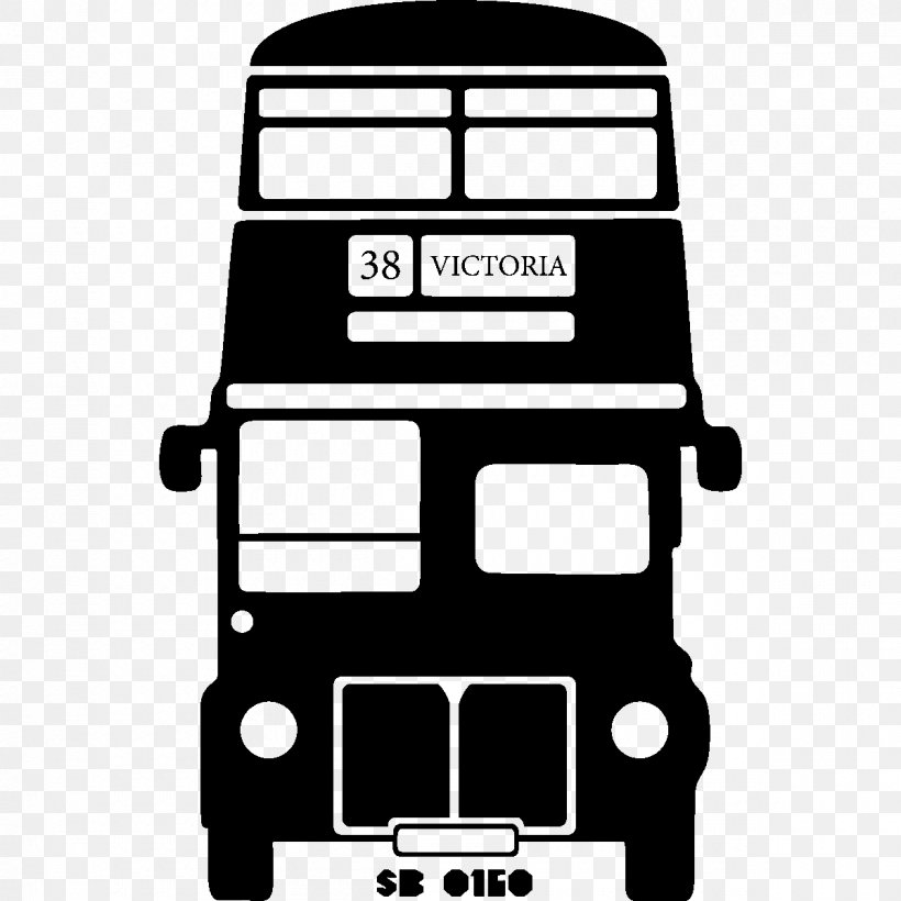 Bus London Wall Decal Sticker AEC Routemaster, PNG, 1200x1200px, Bus, Advertising, Aec Routemaster, Area, Black Download Free