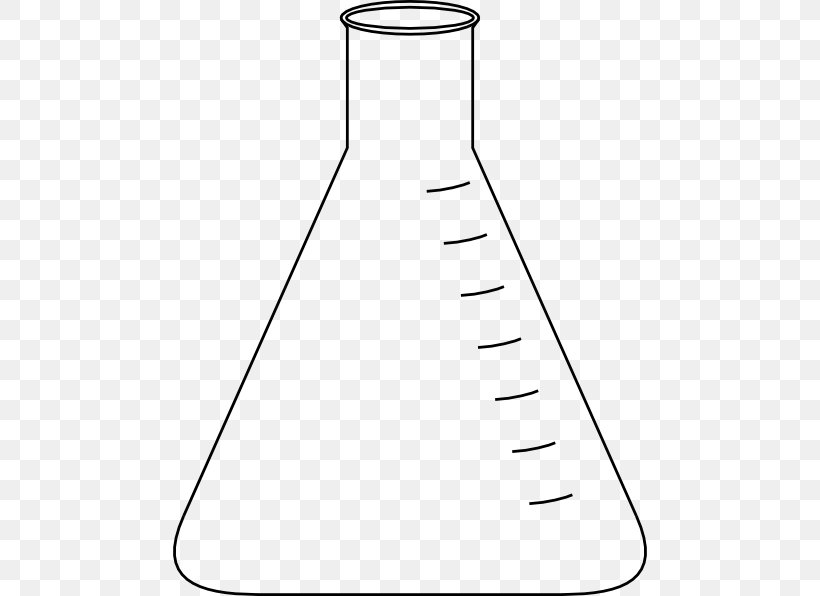 Laboratory Flasks Erlenmeyer Flask Burette Clip Art, PNG, 474x596px, Laboratory Flasks, Area, Beaker, Black And White, Burette Download Free