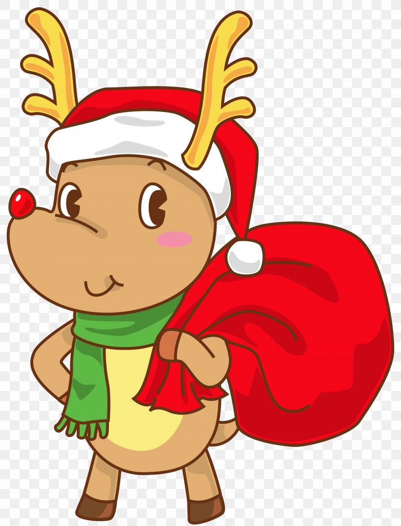 Rudolph Santa Claus Reindeer Christmas Clip Art, PNG, 5474x7183px, Rudolph, Animation, Art, Artwork, Christmas Download Free