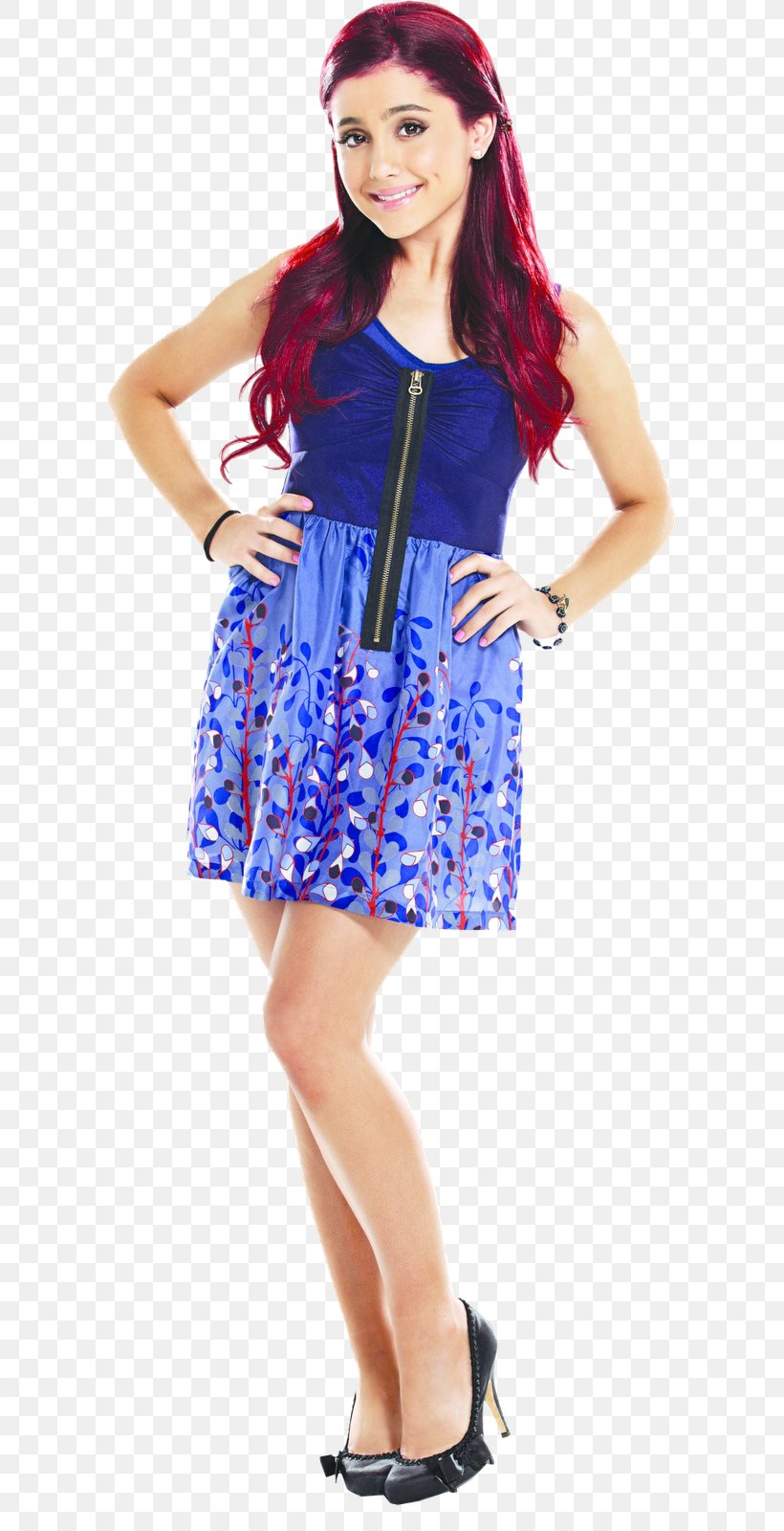 Ariana Grande Victorious Tori Vega Cat Valentine Television, PNG, 598x1600px, Watercolor, Cartoon, Flower, Frame, Heart Download Free