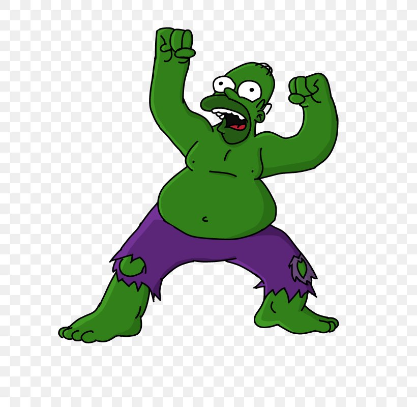 Hulk Homer Simpson Bart Simpson Drawing Fan Art, PNG, 800x800px, Hulk, Amphibian, Animal Figure, Art, Bart Simpson Download Free