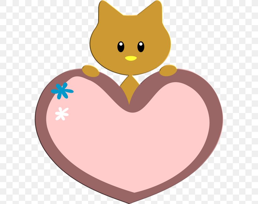 Kitten Whiskers Cat Clip Art, PNG, 600x650px, Watercolor, Cartoon, Flower, Frame, Heart Download Free
