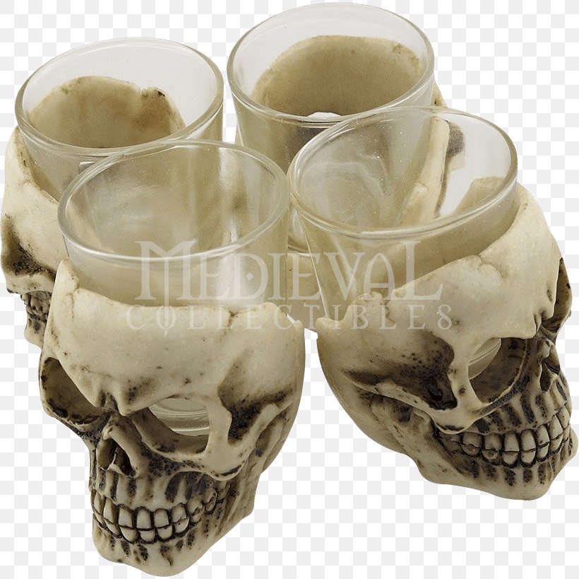 Skull Shot Glasses Beige Sinister, PNG, 819x819px, Skull, Beige, Bone, Glass, Jaw Download Free