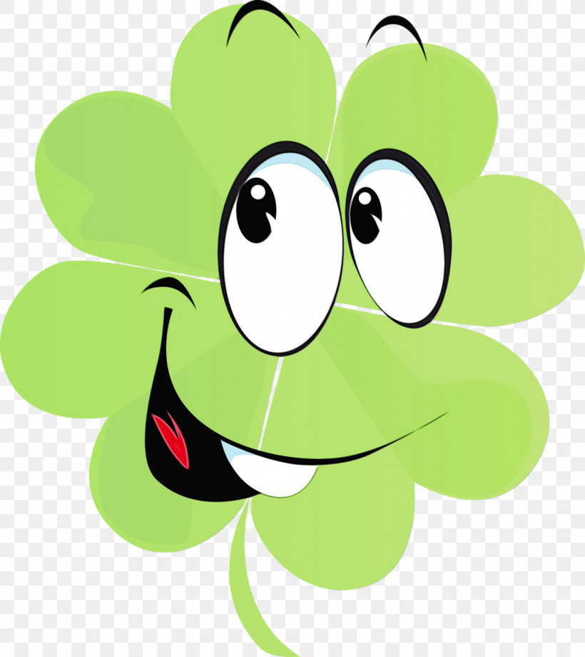 Green Cartoon Plant Smile, PNG, 1426x1600px,  Download Free