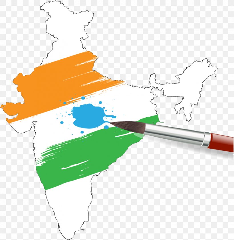 India Map Painting Clip Art, PNG, 893x919px, India, Diagram, Drawing, Flag Of India, Map Download Free