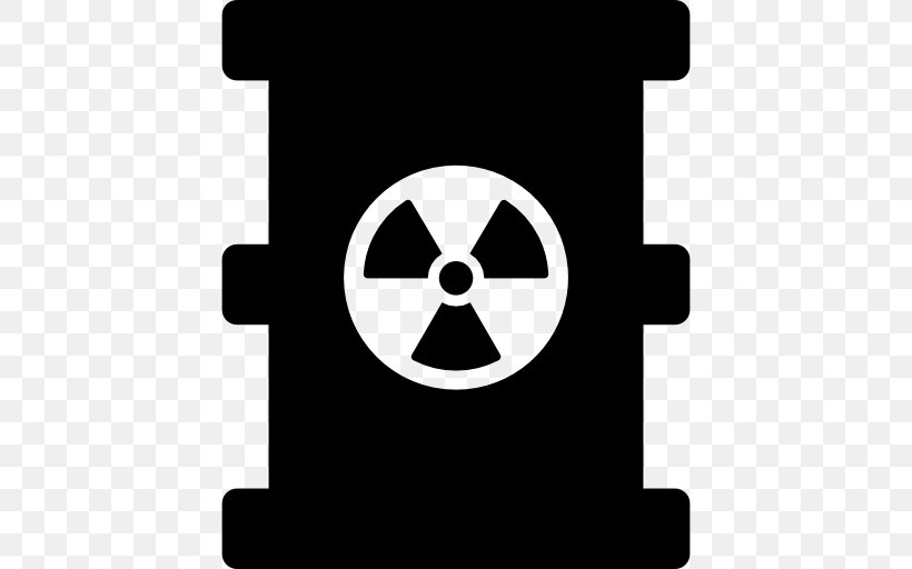 Radioactive Waste Medical Waste Nuclear Weapon, PNG, 512x512px, Radioactive Waste, Biological Hazard, Black, Black And White, Brand Download Free