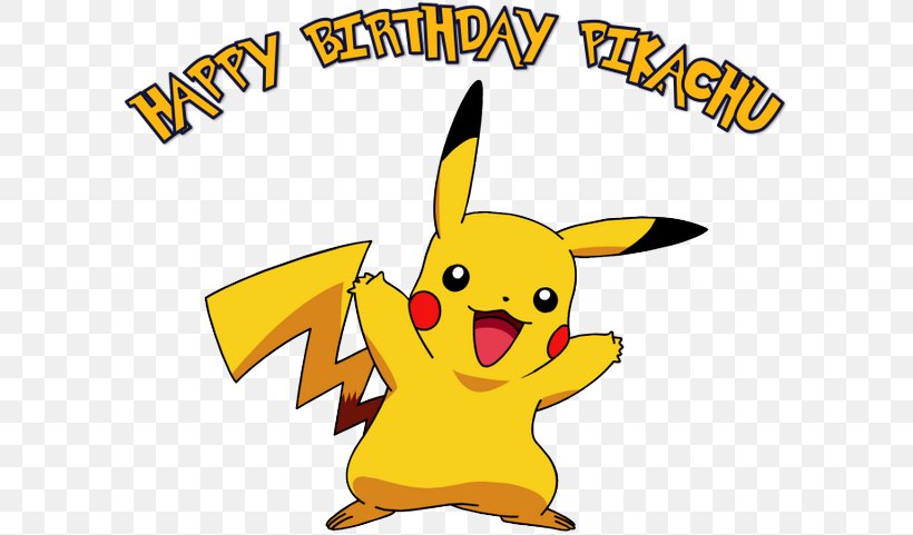 Pokémon Pikachu Pokémon GO Birthday, PNG, 599x481px, Pikachu, Birthday, Cartoon, Charizard, Dog Like Mammal Download Free