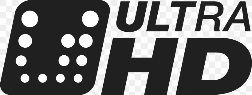 Ultra-high-definition Television 4K Resolution Logo, PNG, 1774x669px, 4k Resolution, Ultrahighdefinition Television, Black And White, Brand, Highdefinition Television Download Free