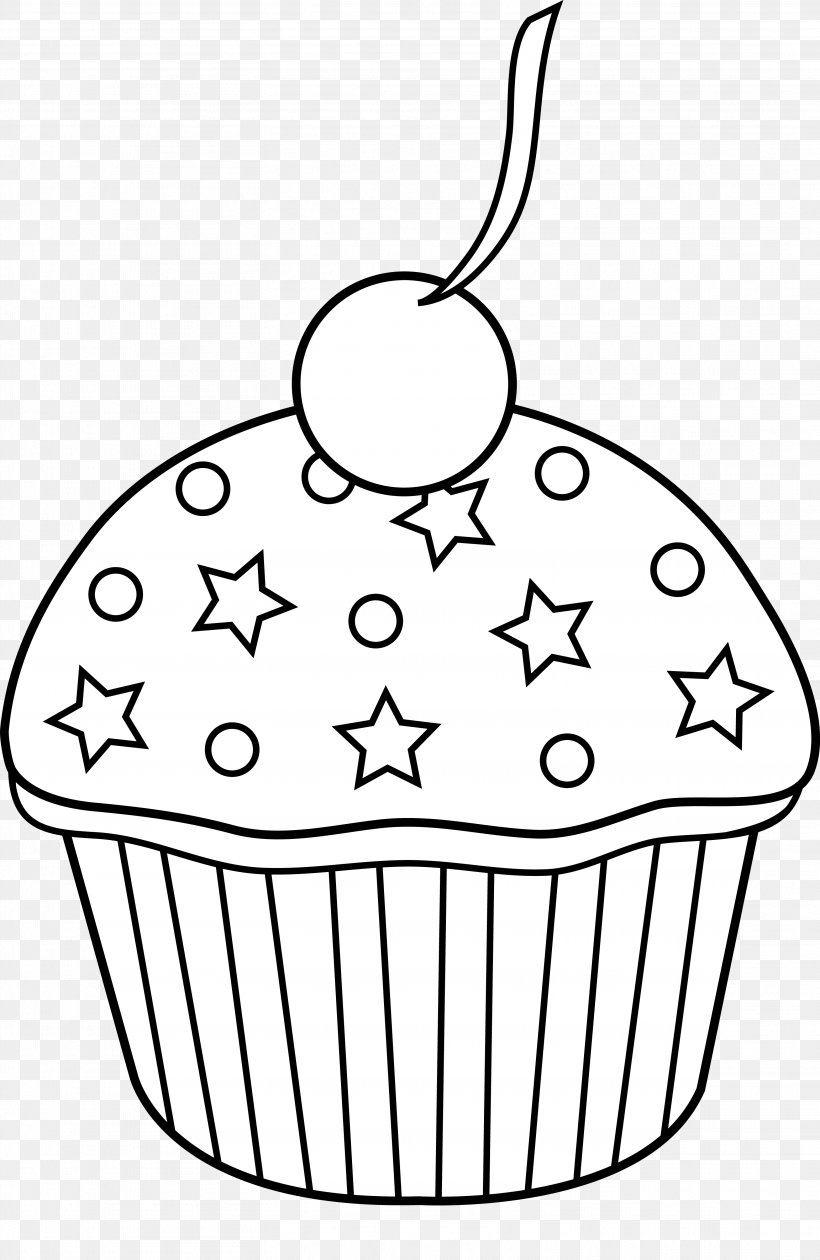 Cupcake Black And White Clip Art, PNG, 3124x4803px, Cupcake, Baking Cup, Black, Black And White, Blog Download Free