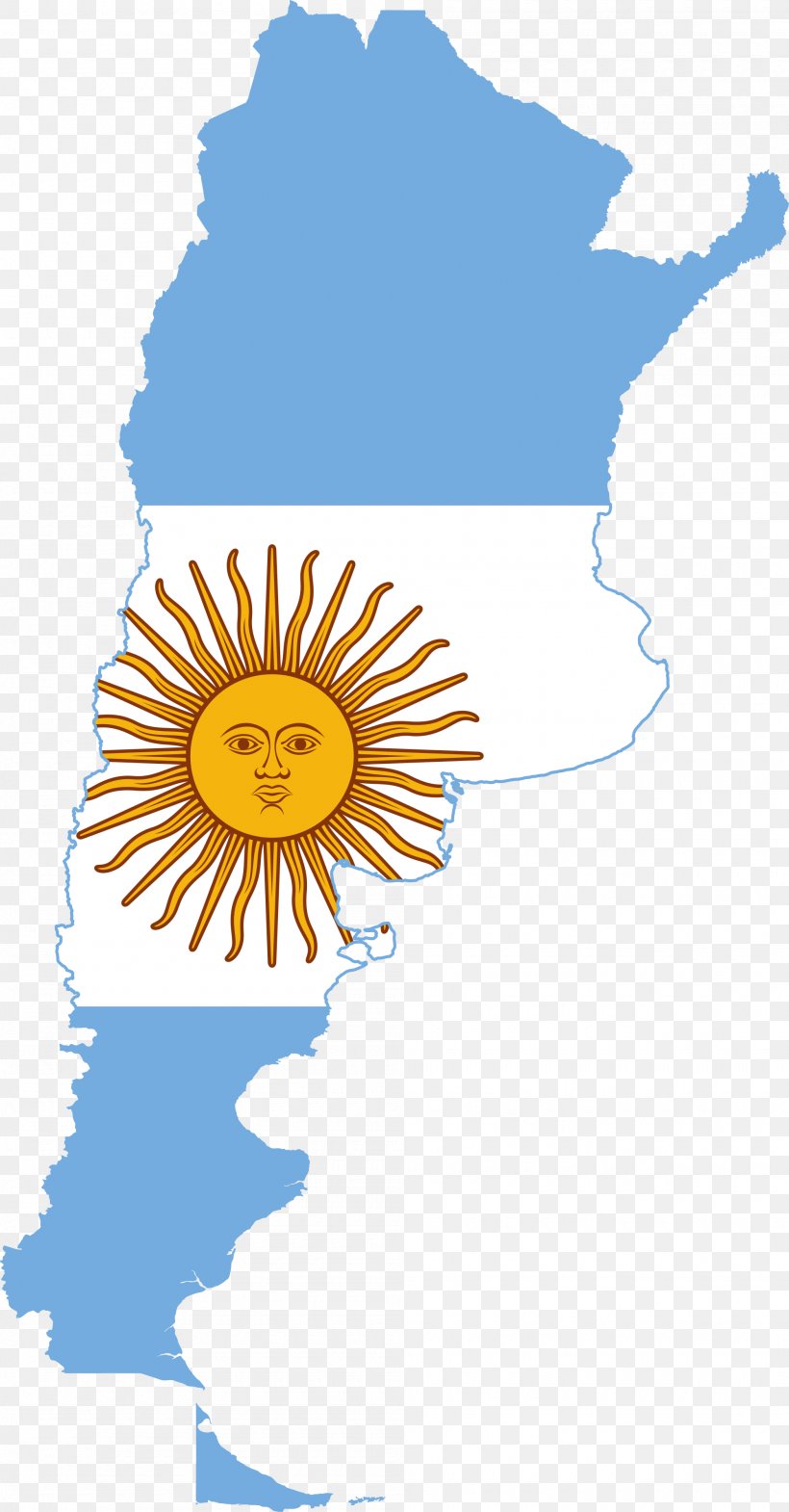 Flag Of Argentina Map Flag Of Chile, PNG, 2000x3831px, Flag Of Argentina, Area, Argentina, Artwork, Flag Download Free