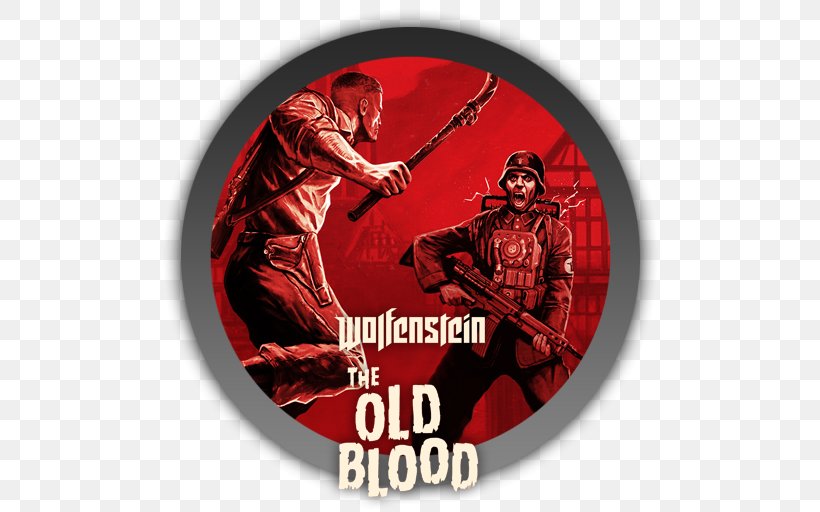 Wolfenstein: The Old Blood Wolfenstein 3D Return To Castle Wolfenstein Multiplayer Video Games MachineGames, PNG, 512x512px, Wolfenstein The Old Blood, Achievement, Actionadventure Game, Badge, Bethesda Softworks Download Free