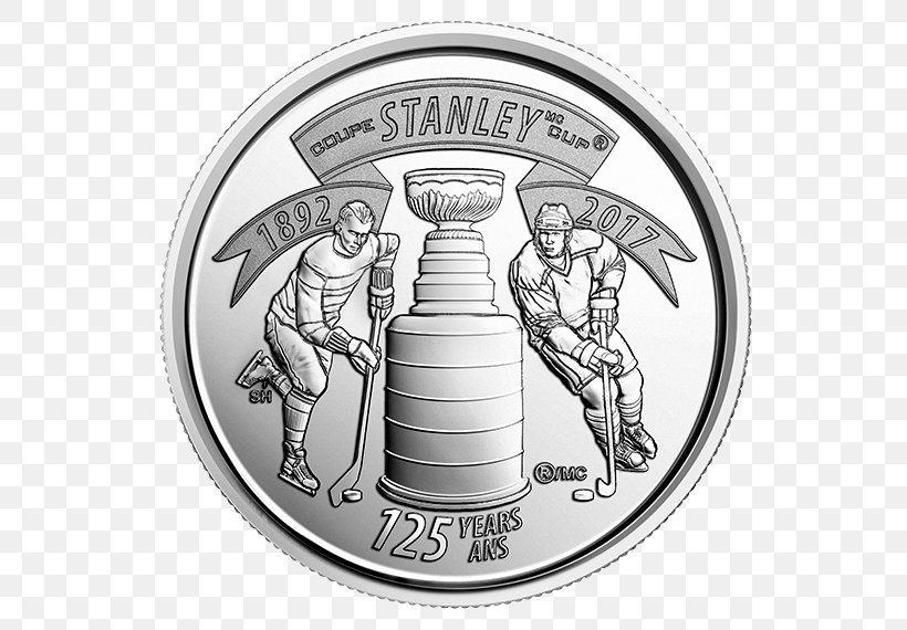 2017 Stanley Cup Playoffs National Hockey League Coin Quarter, PNG, 570x570px, 50cent Piece, National Hockey League, Black And White, Coin, Coin Set Download Free