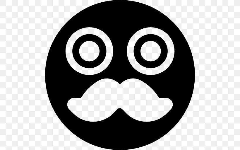 Facial Hair Smile Beard Moustache, PNG, 512x512px, Facial Hair, Beard, Black, Black And White, Black Hair Download Free