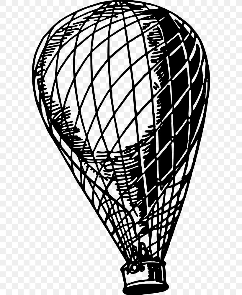 Hot Air Balloon Clip Art: Transportation Airplane Clip Art, PNG, 604x1000px, Hot Air Balloon, Airplane, Airship, Balloon, Black And White Download Free