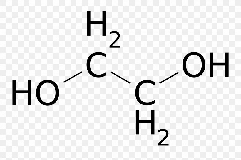 Ethylene Glycol Structural Formula Molecule Ethylene Oxide, PNG, 2400x1602px, Ethylene Glycol, Area, Black, Brand, Chemical Compound Download Free