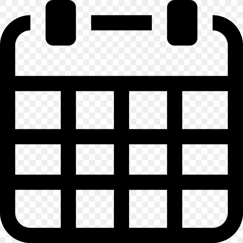 Calendar Clip Art, PNG, 2000x2000px, Calendar, Area, Black, Black And White, Brand Download Free