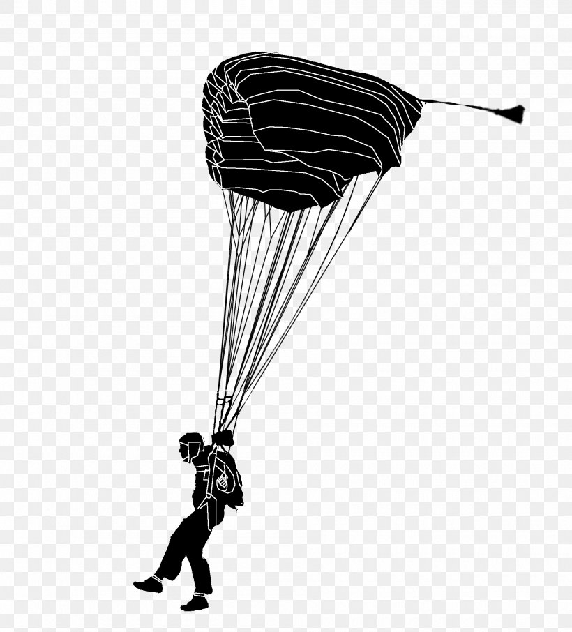 Parachuting Pictogram Parachute Landing Fall, PNG, 1900x2100px, Parachuting, Accuracy Landing, Black, Black And White, Extreme Sport Download Free