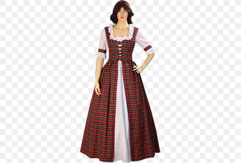 Tartan Highland Dress English Medieval Clothing, PNG, 555x555px, Tartan, Bride, Clothing, Costume, Day Dress Download Free