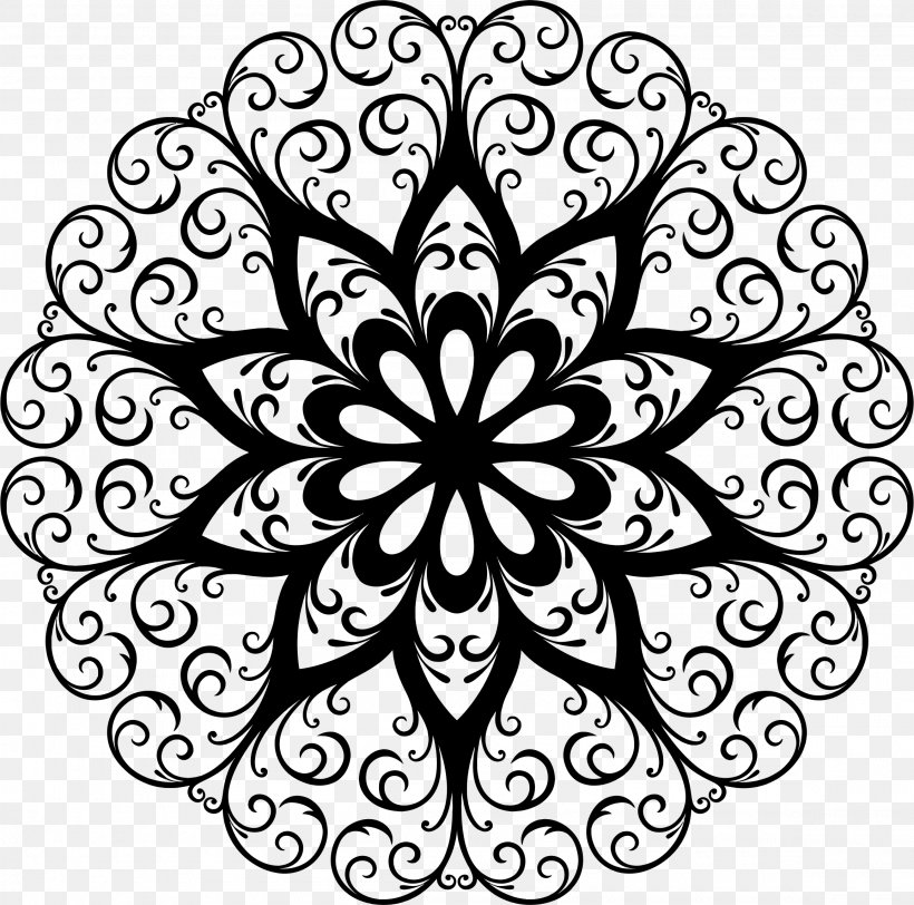Kaleidoscope Decorative Arts Floral Design, PNG, 2310x2290px, Kaleidoscope, Art, Artwork, Black And White, Color Download Free