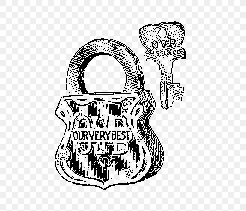 Padlock Vintage Clothing Key Clip Art, PNG, 625x703px, Padlock, Antique, Black And White, Drawing, Hardware Accessory Download Free
