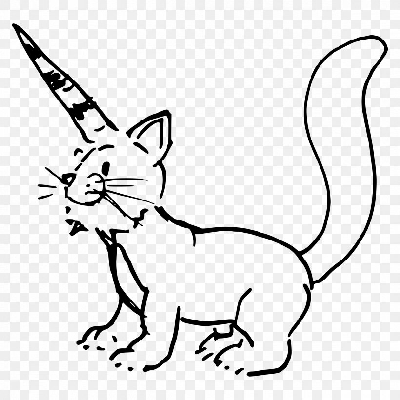 Cat Drawing Clip Art, PNG, 2400x2400px, Cat, Animal, Art, Artwork, Black Download Free