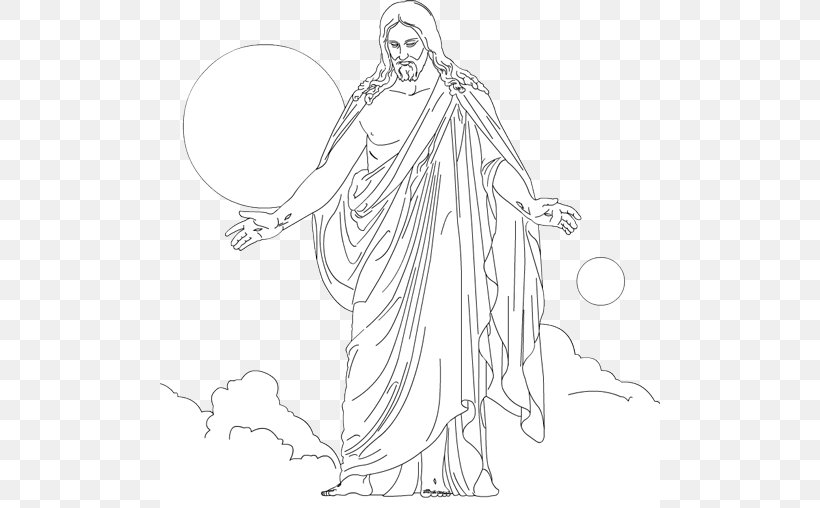 Christmas Coloring Pages Coloring Book Colouring Pages Child Resurrection Of Jesus, PNG, 500x508px, Christmas Coloring Pages, Arm, Artwork, Baptism, Birth Download Free