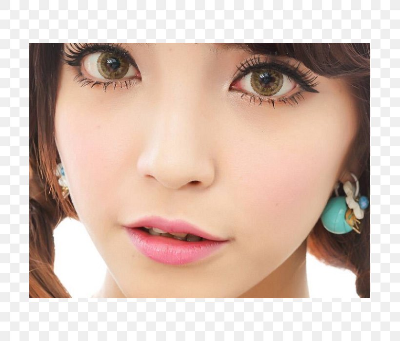 Contact Lenses Eyelash Extensions Eye Liner, PNG, 700x700px, Contact Lenses, Beauty, Brown, Brown Hair, Cheek Download Free