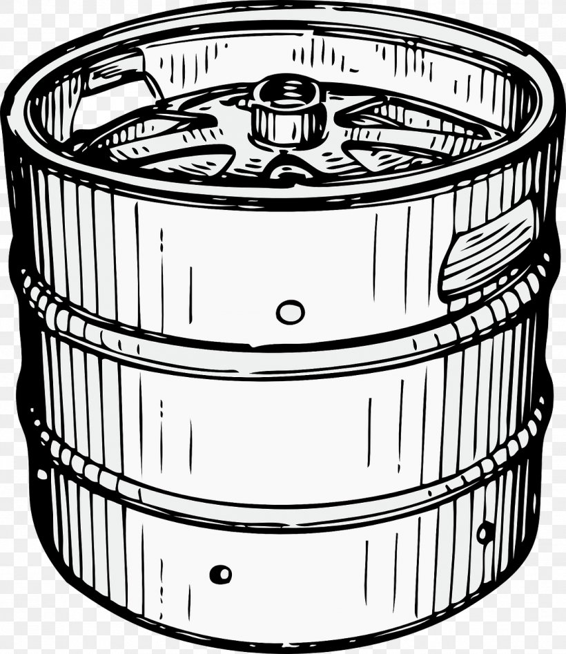 Beer Keg Barrel Clip Art, PNG, 1108x1280px, Beer, Barrel, Beer Brewing Grains Malts, Beer Glasses, Black And White Download Free