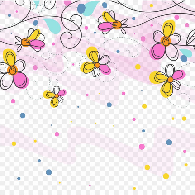 Euclidean Vector Illustration, PNG, 1000x1000px, Flower, Area, Art, Brush, Drawing Download Free
