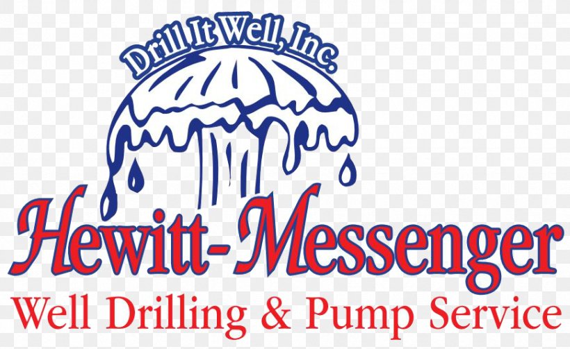 Logo Hewitt-Messenger Well Drilling And Pump Service Hewitt Messenger Well & Pump Water Well Brand, PNG, 870x534px, Logo, Area, Artesian Aquifer, Banner, Brand Download Free