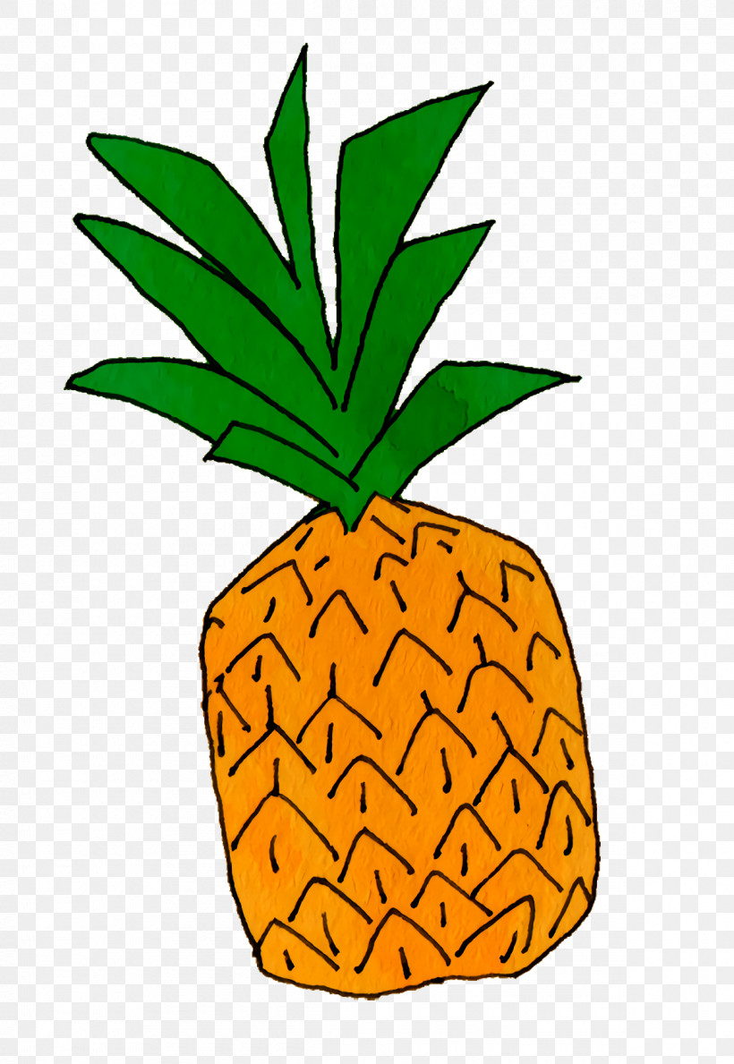 Pineapple, PNG, 1200x1740px, Cartoon Fruit, Flowerpot, Kawaii Fruit, Mtree, Pineapple Download Free