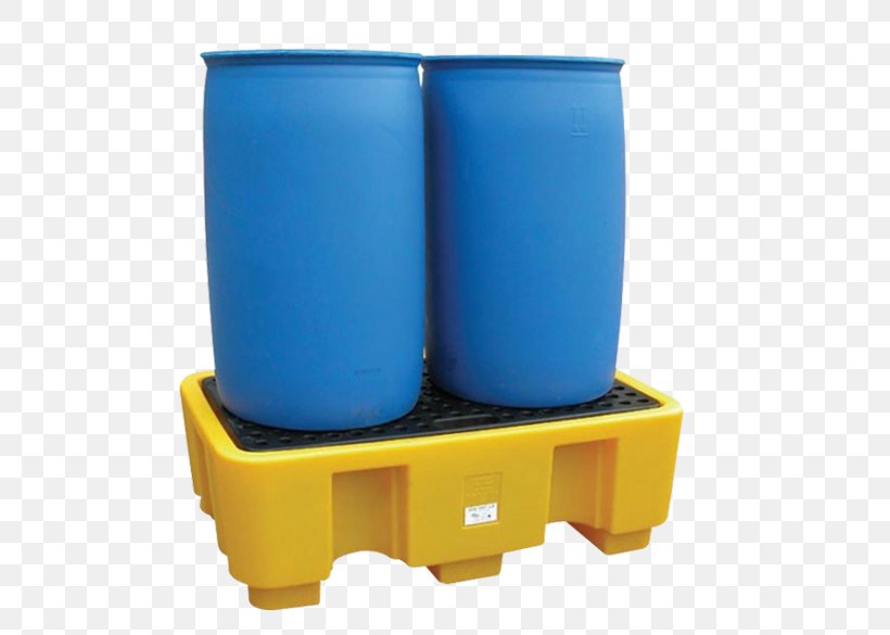 Plastic Pallet Drum Packaging And Labeling Polyethylene, PNG, 585x585px, Plastic, Cobalt Blue, Cylinder, Drum, Duckboards Download Free