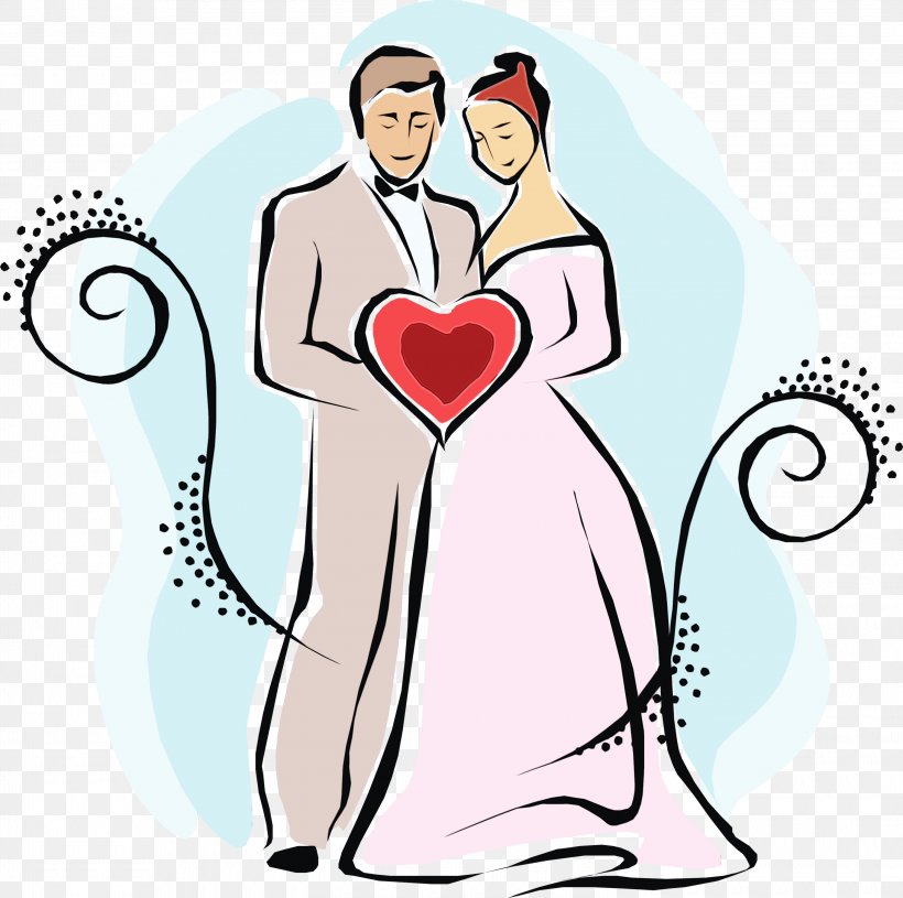 Bride And Groom Cartoon, PNG, 3000x2983px, Bridegroom, Bride, Cartoon, Dress, Finger Download Free