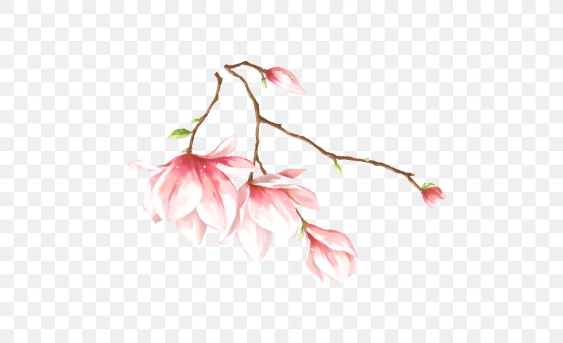 Graphic Design Vector Graphics, PNG, 500x500px, Peach, Blossom, Branch, Cherry Blossom, Designer Download Free