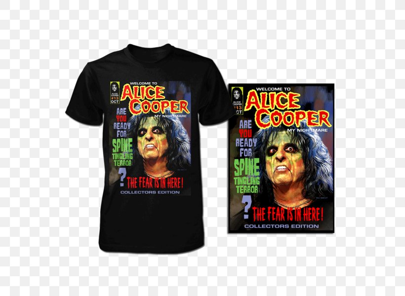 T-shirt Alice Cooper Elected Horror, PNG, 600x600px, Tshirt, Alice Cooper, Brand, Famous Monsters Of Filmland, Horror Download Free