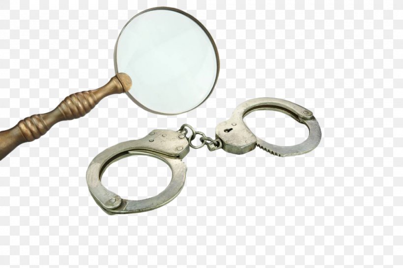Magnifying Glass Handcuffs, PNG, 1000x667px, Magnifying Glass, Detective, Fashion Accessory, Fond Blanc, Glass Download Free