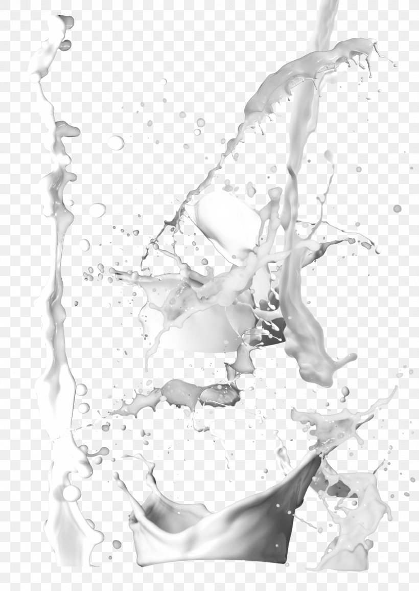 Milk Cream Download Computer File, PNG, 1884x2658px, Milk, Art, Black And White, Cream, Drawing Download Free