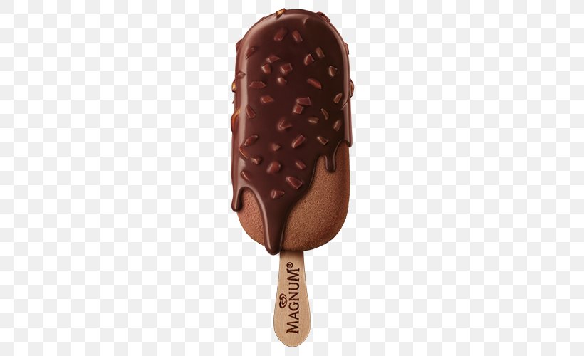 Praline Ice Cream Chocolate Gelato Magnum, PNG, 500x500px, Praline, Almond, Brown, Calippo, Caramel Download Free