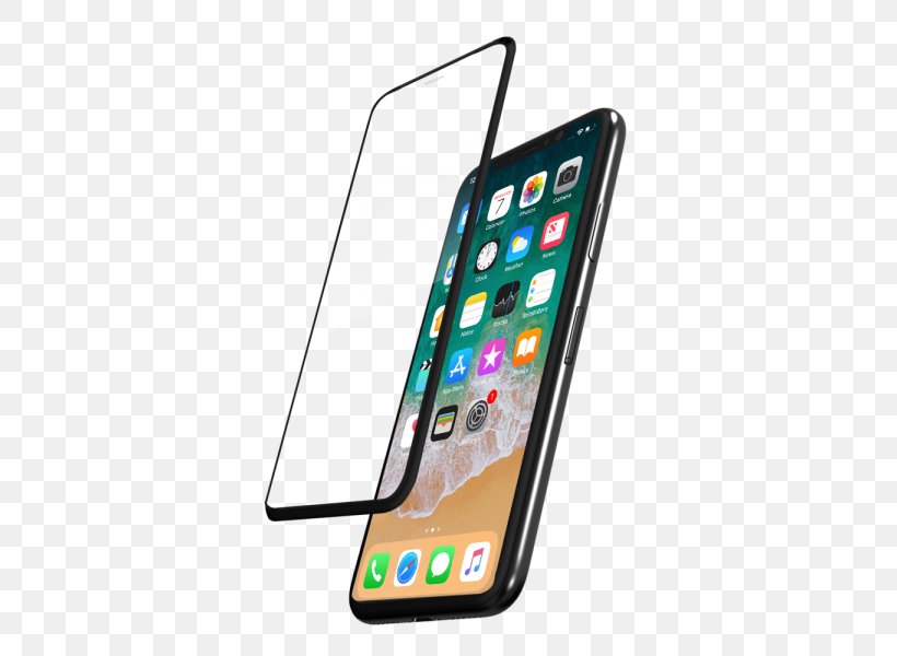 Smartphone IPhone X Screen Protectors Toughened Glass, PNG, 600x600px, Smartphone, Cellular Network, Communication Device, Computer, Computer Accessory Download Free