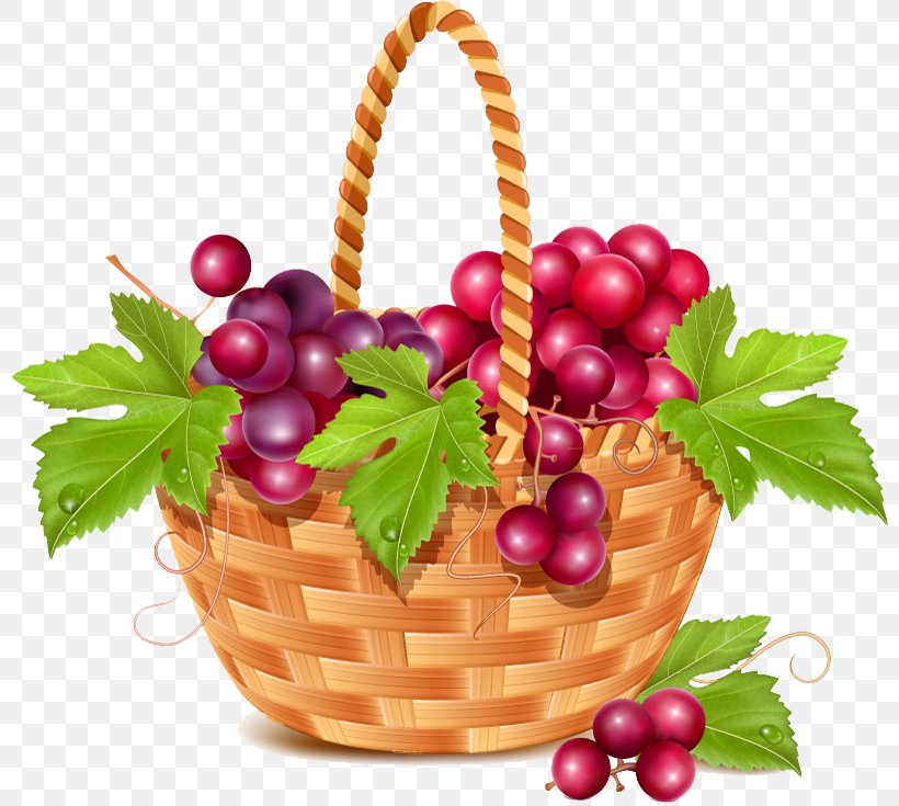 Basket Fruit Euclidean Vector Clip Art, PNG, 800x735px, Basket, Berry, Cranberry, Food, Fruit Download Free