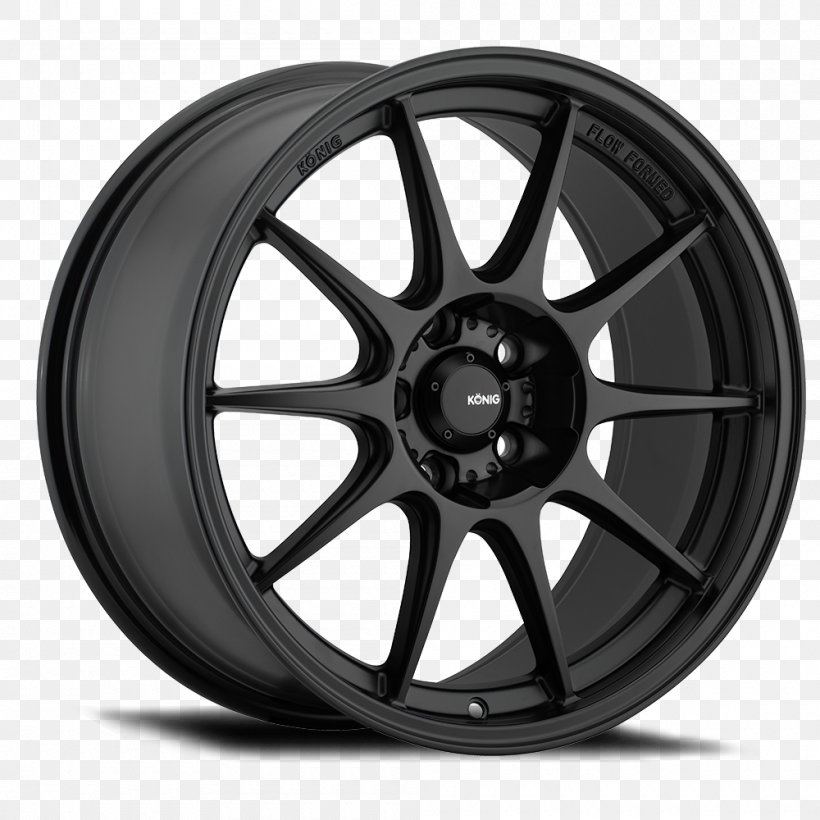 Konig Wheels Dekagram Semi-Matte Black Wheel Rim Konig Dekagram Semi-Matte Black Technology Decagram, PNG, 1000x1000px, Wheel, Alloy Wheel, Auto Part, Automotive Tire, Automotive Wheel System Download Free