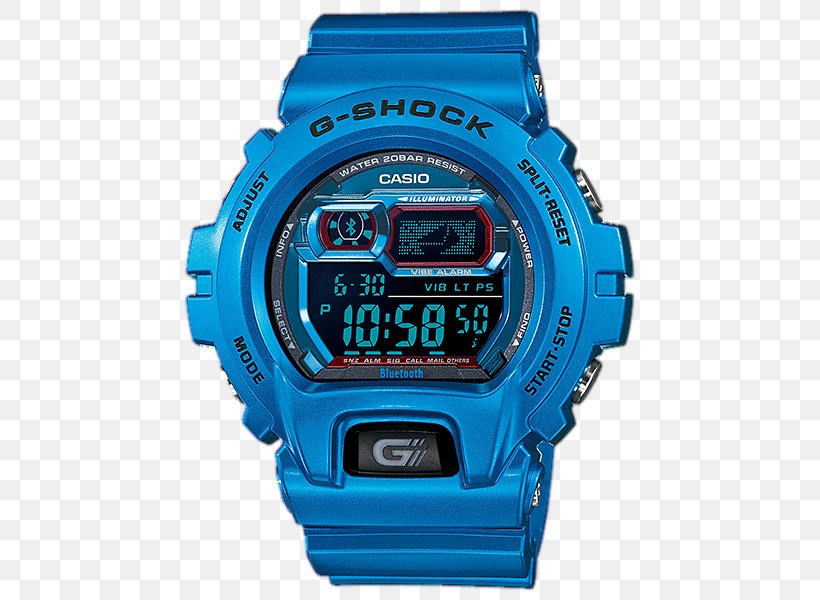 Master Of G G-Shock Watch Casio Illuminator, PNG, 500x600px, Master Of G, Aqua, Blue, Bluetooth Low Energy, Brand Download Free