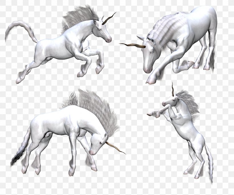 Unicorn Fantasy Legendary Creature Horse, PNG, 2400x2000px, Unicorn, Art, Artwork, Black And White, Drawing Download Free