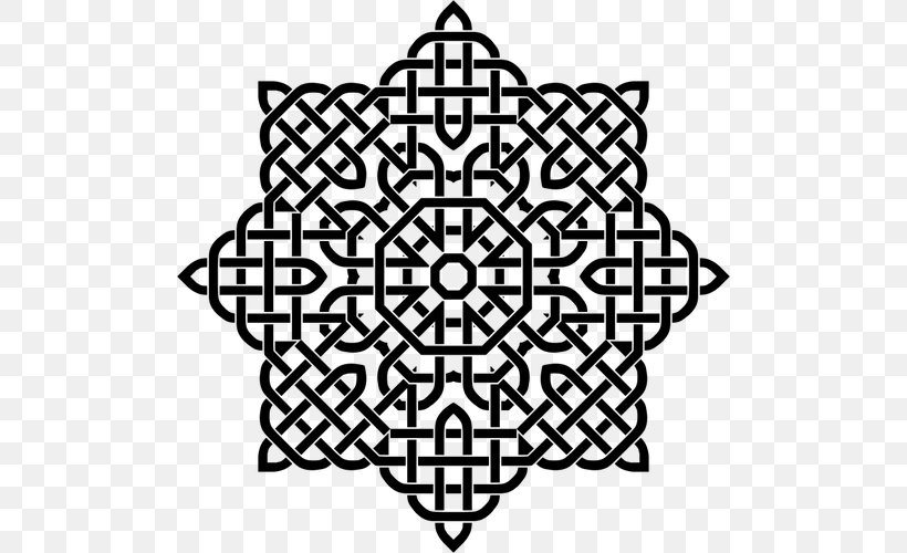 Celtic Knot Celts Art Pattern, PNG, 500x500px, Celtic Knot, Area, Art, Black And White, Celts Download Free